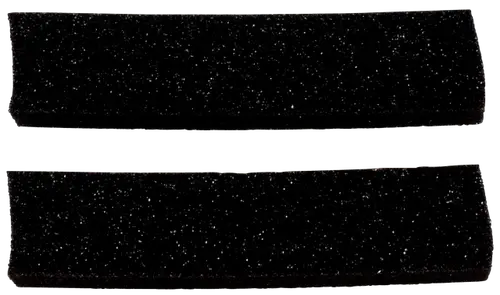 Schwarzes Dichtband, flach und schmal, für die Seitenverblechung in Montagesets, hergestellt von Wolf.